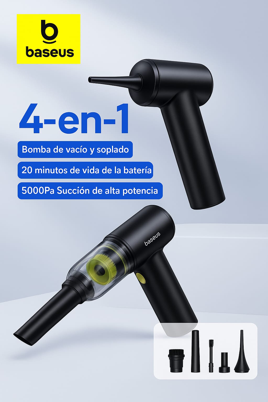 🧹PowerClean X™ – Aspirador portátil inalámbrico