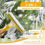 Escobilla Multiusos con Spray Integrado – Limpia y Seca sin Rayas